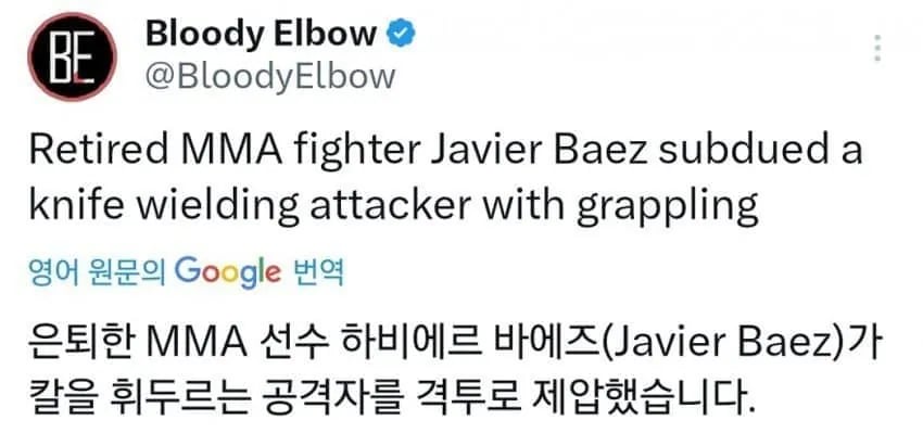 칼 든놈 VS 은퇴한 MMA 선수 1