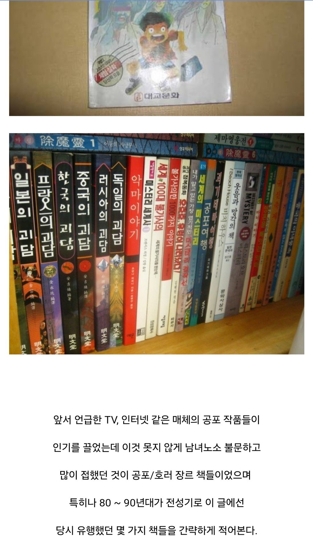 납량 특집 - 그 시절 나왔던 무서운 책들 6