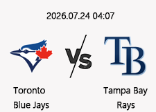 7/24 04:07 경기 MLB #연장포함# 토론토 vs 템파베이 1
