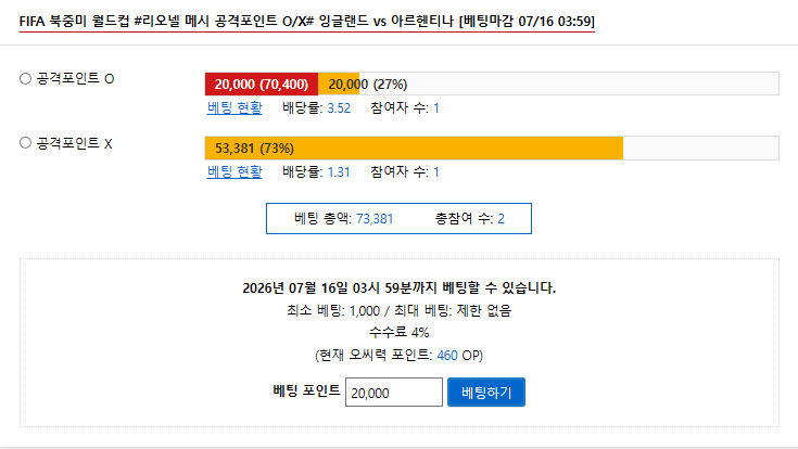리오넬 메시 공격포인트 O/X O갑니다