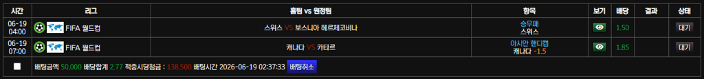 월드컵 관전벳