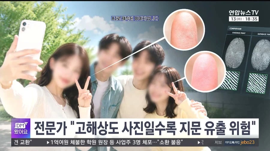 사진 촬영 지문 추출 2