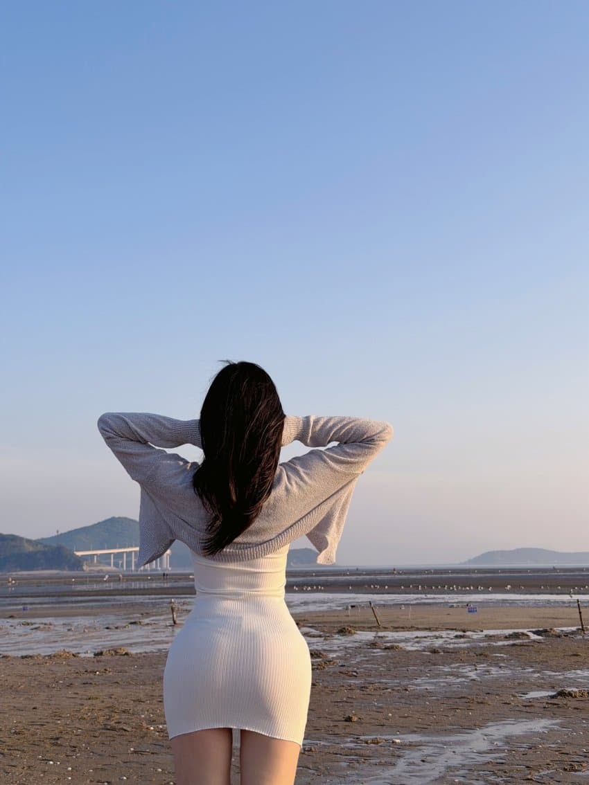 노을 구경 하는 누나 4