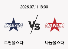 07/11 18:00 경기 KBO 올스타전 #연장포함# 드림올스타 vs 나눔올스타 1
