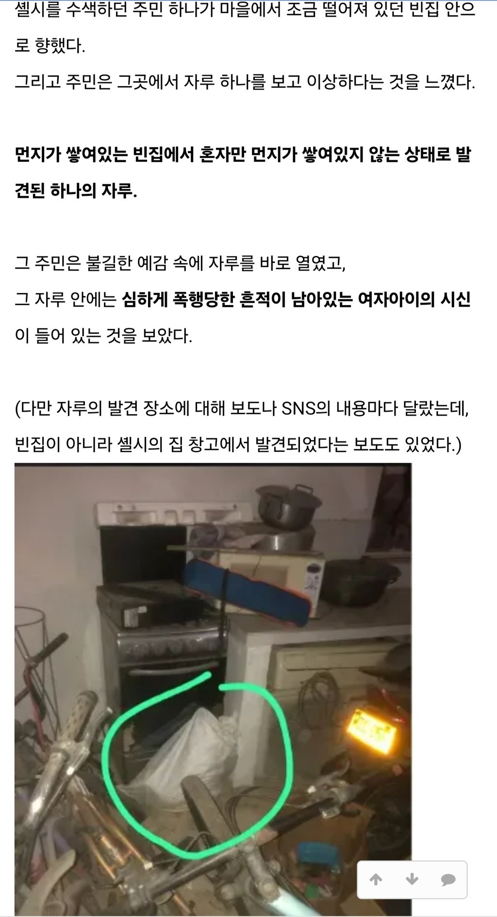 밍게오 마을 3세 여아 살인사건 7
