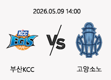05/09 14:00 경기 KBL 챔피언결정전 #연장포함# 부산KCC (-5.5) vs 고양소노 1