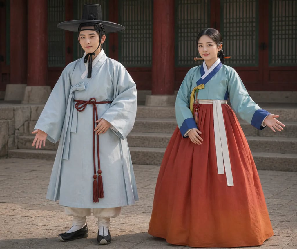 AI로 만들어본 한국의 시대별 복식 5