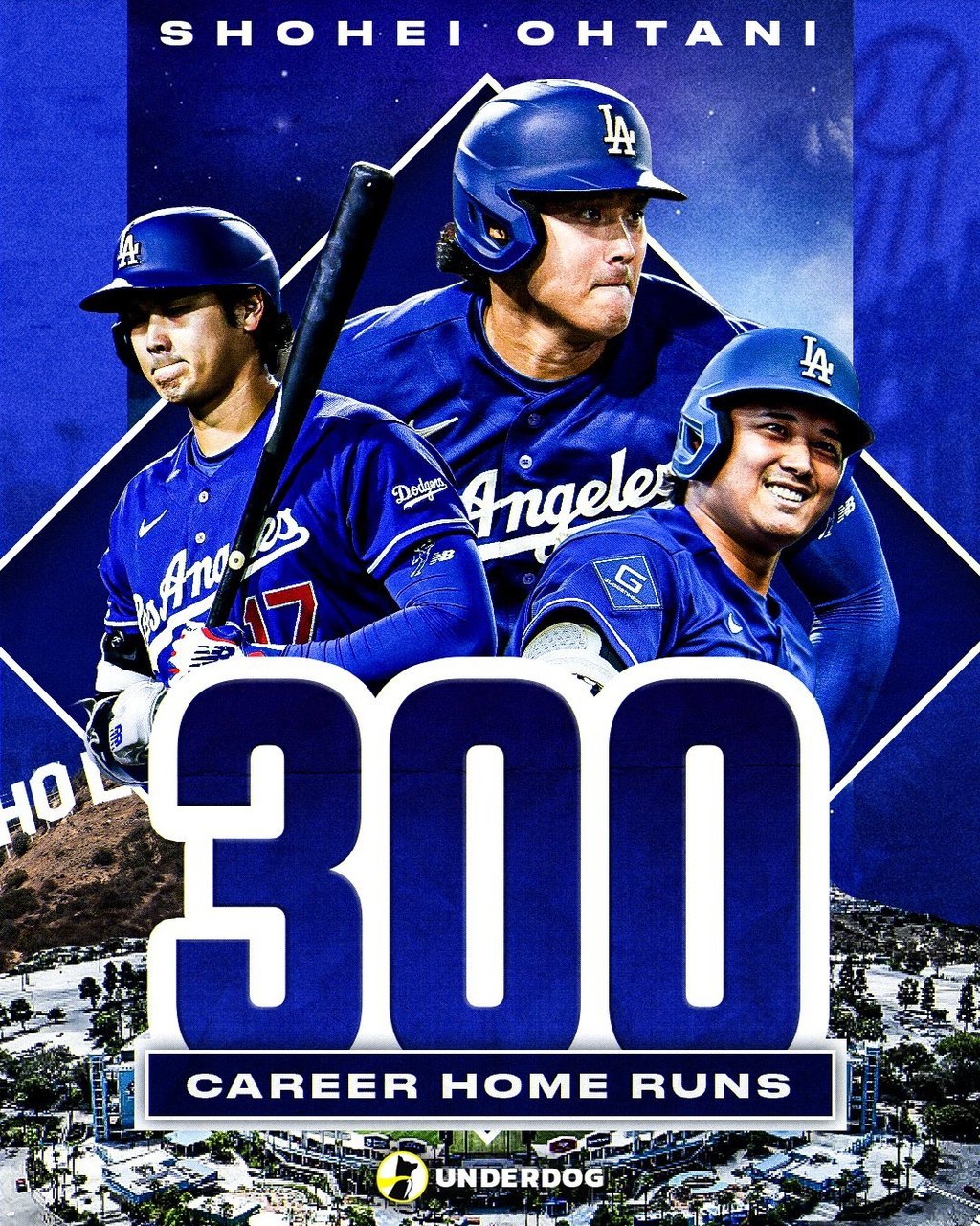 오타니 쇼헤이 MLB통산 300홈런 & 6년 연속 20홈런 달성