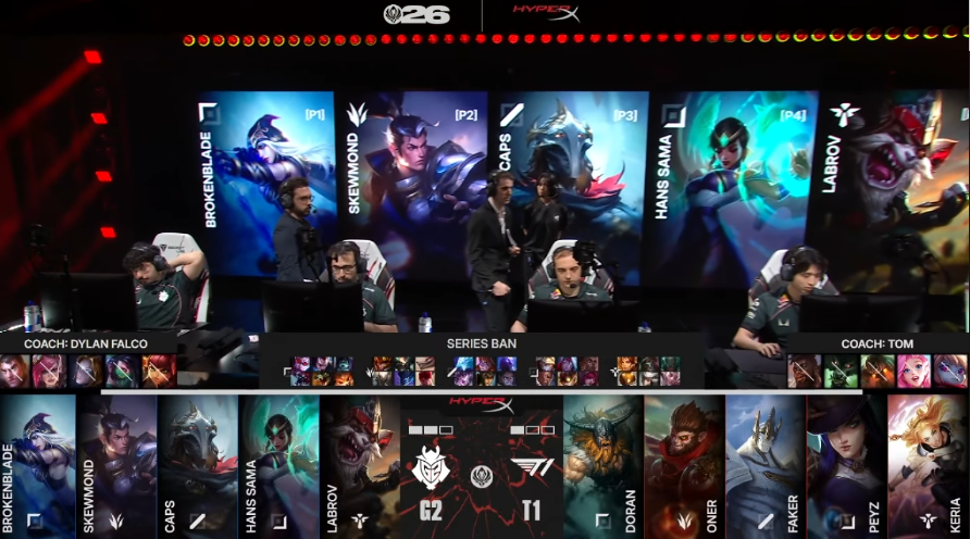 T1 vs G2 4세트 ) 벤픽 , 픽