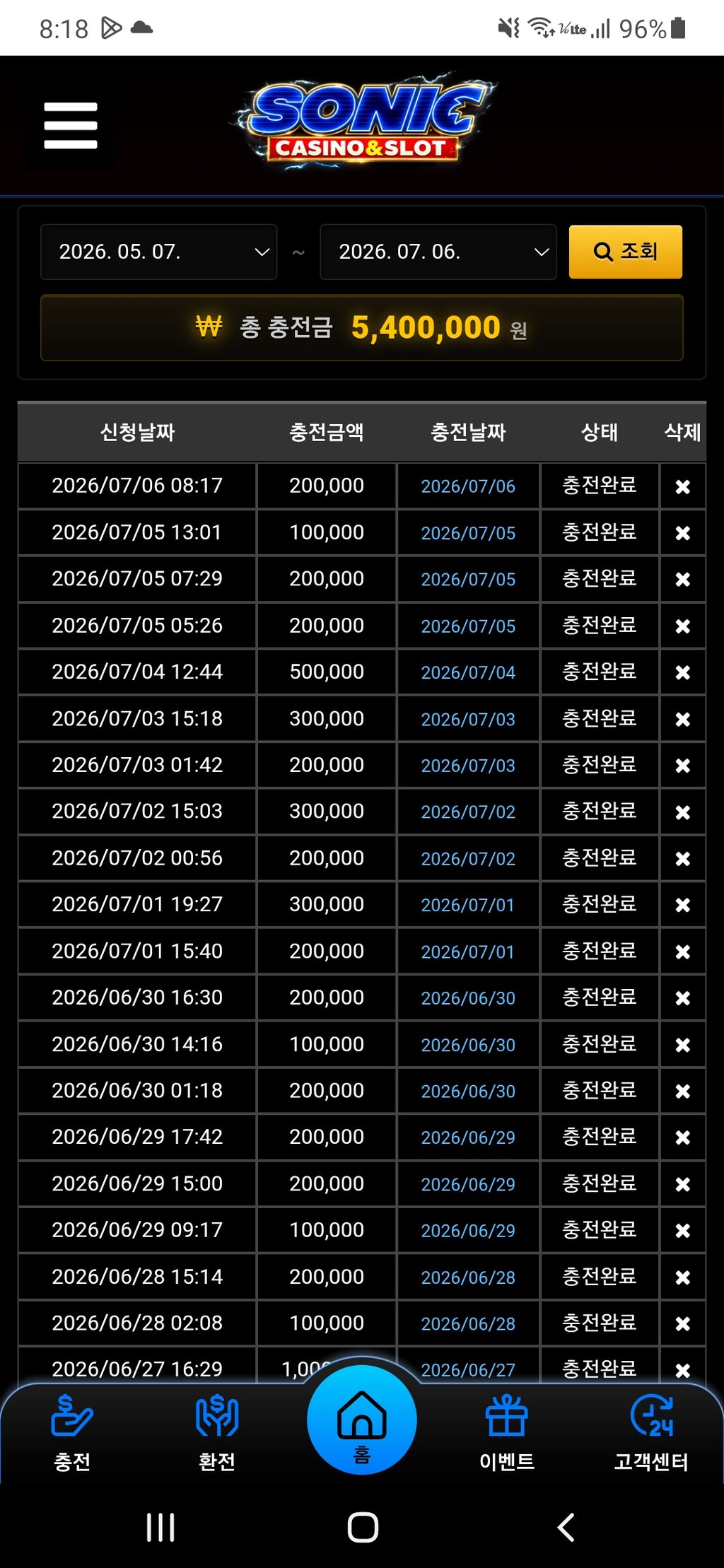 소닉 카지노 후기