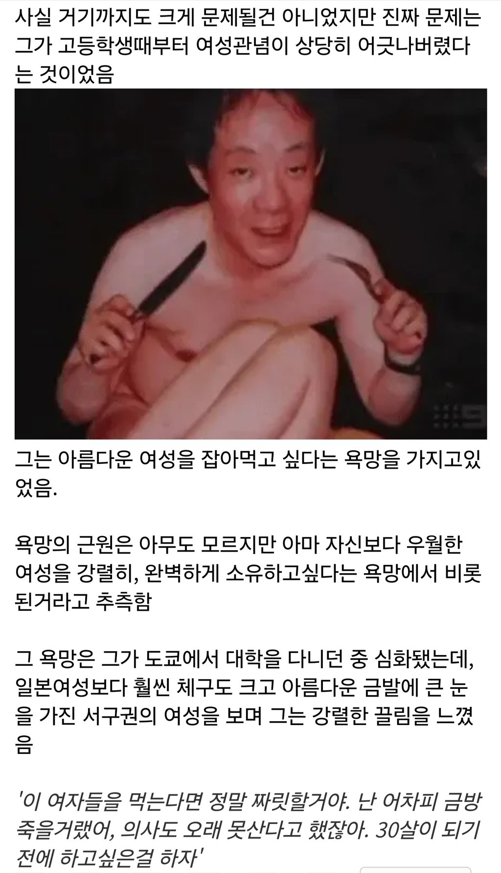 식인으로 일본에서 스타가 된 엽기범죄자 4