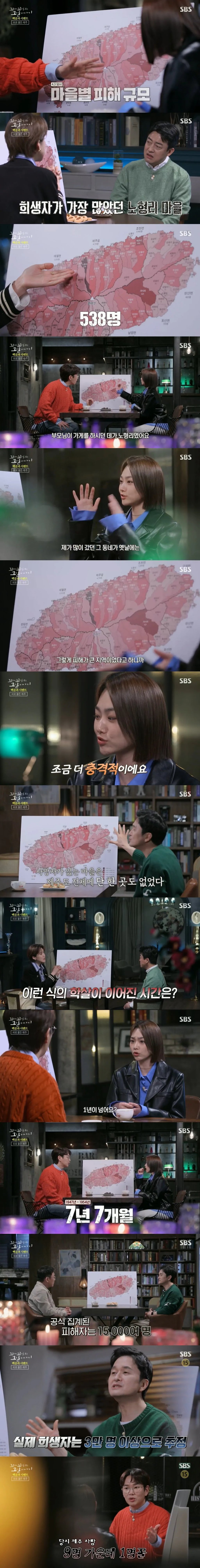 과거 제주에서 학살당한 4.3사건 당시 규모 1