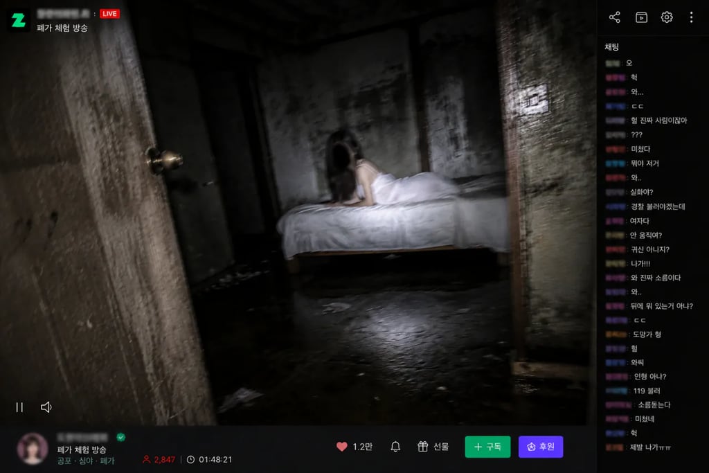 귀신한테 헌팅 당하는 방송 2