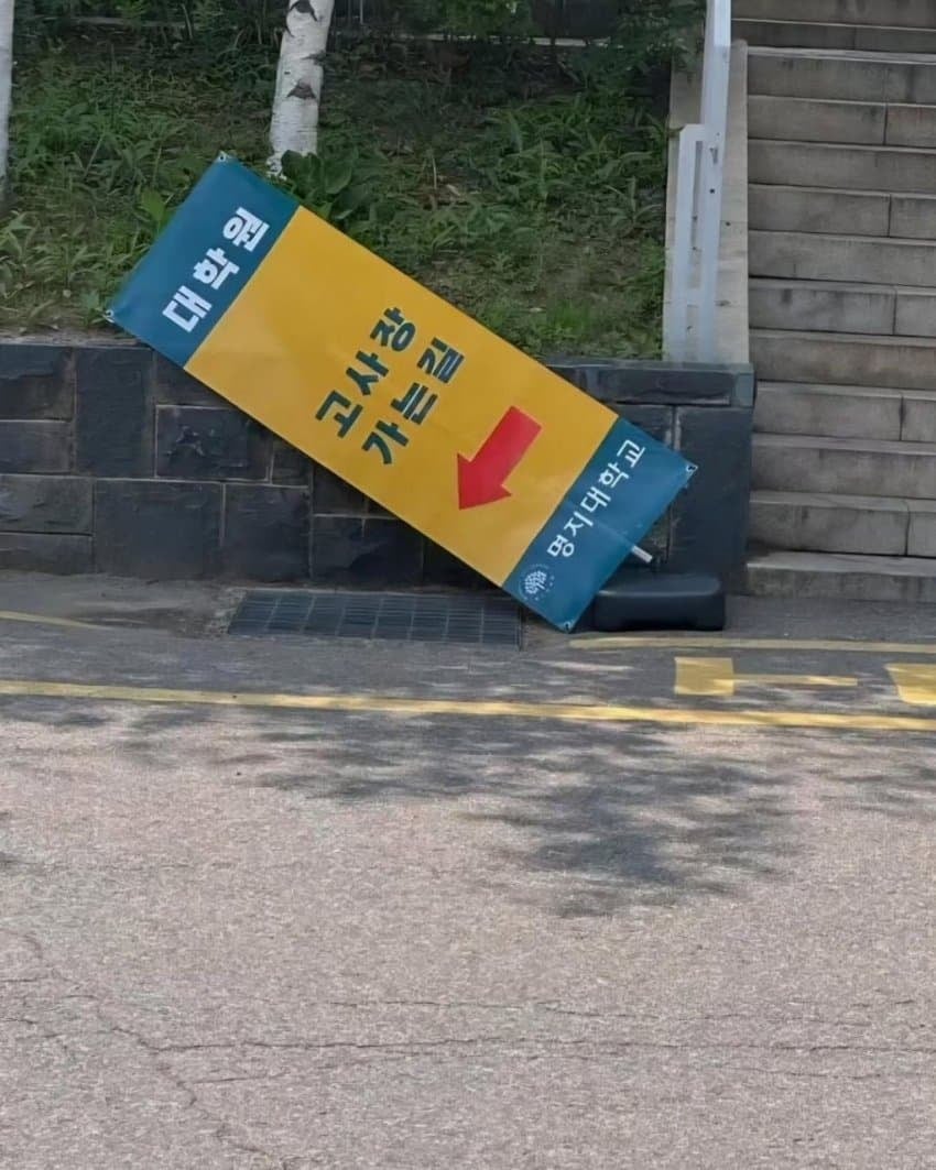 대학원 고사장 가는길