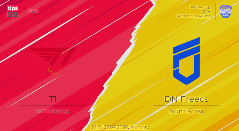 7/27 20:15 경기 KeSPA Cup #단판# T1 vs DN수퍼스 2