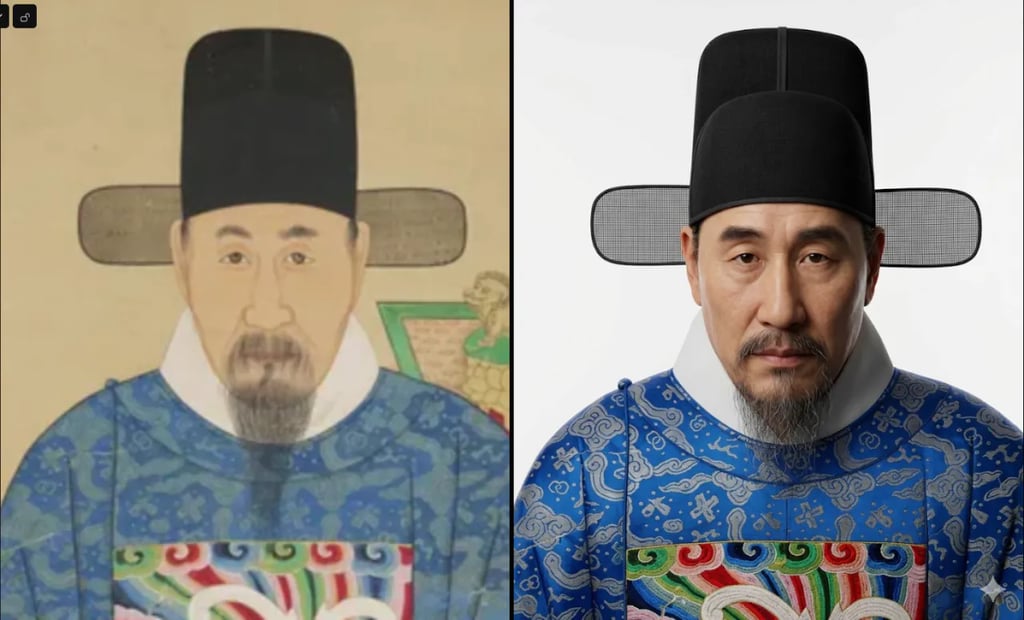 AI로 복원한 한국 역사 인물들의 얼굴 9