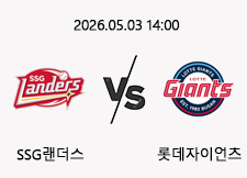 05/03 14:00 경기 KBO #연장포함# SSG랜더스 (-0.5) vs 롯데자이언츠 1