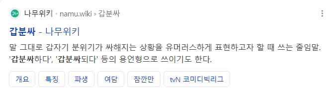 갑분싸