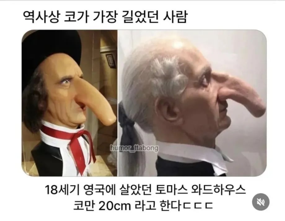 역사상 코가 가장 길었던 사람ㄷ 1