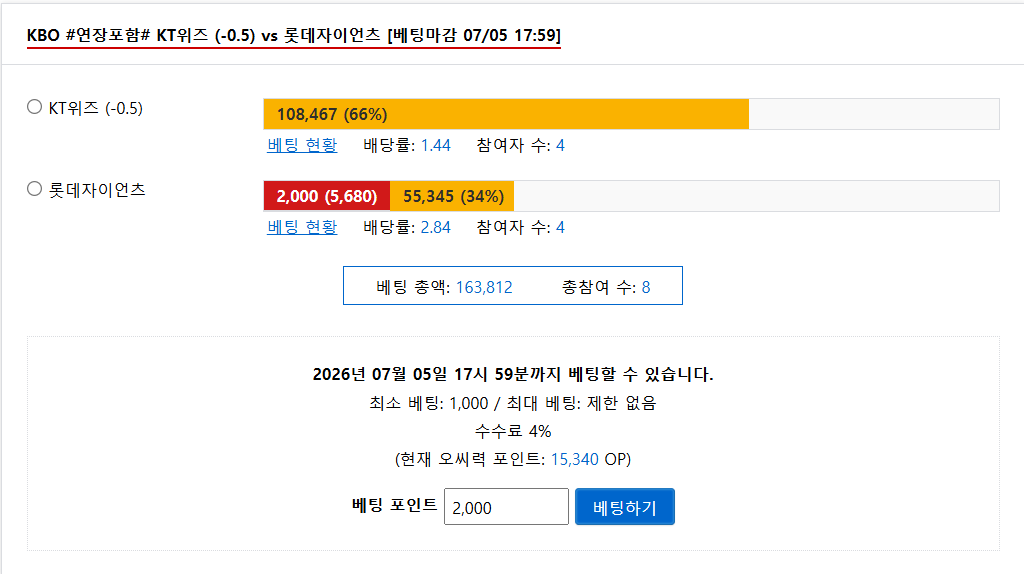 야구는 기세 롯데승