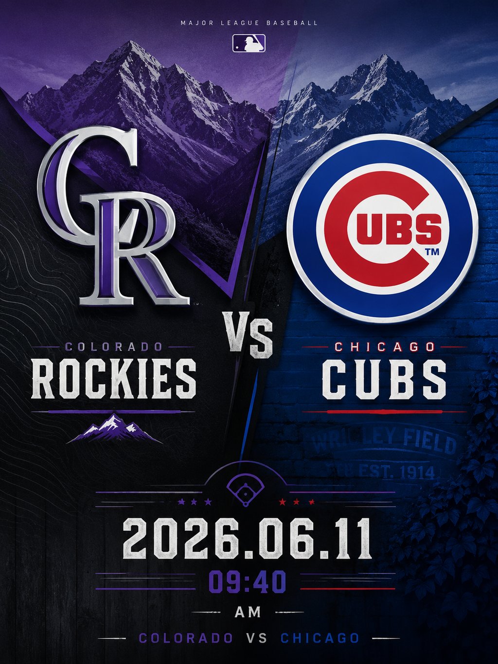 06/11 09:40 경기 MLB #연장포함# 콜로라도 (+1.5) vs 시카고컵스 2