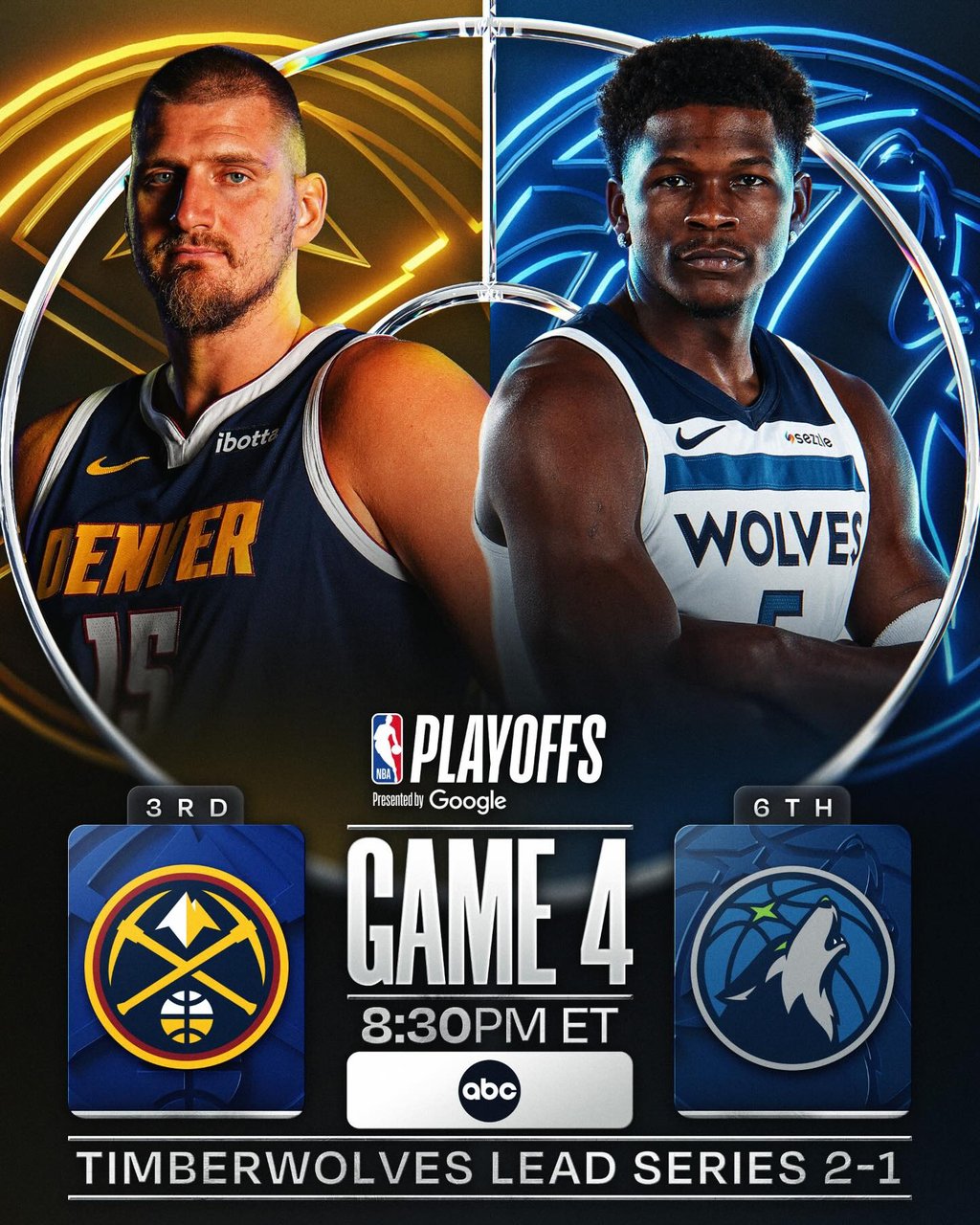 04/26 09:30 경기 NBA PO #연장포함# 미네소타 vs 덴버 2