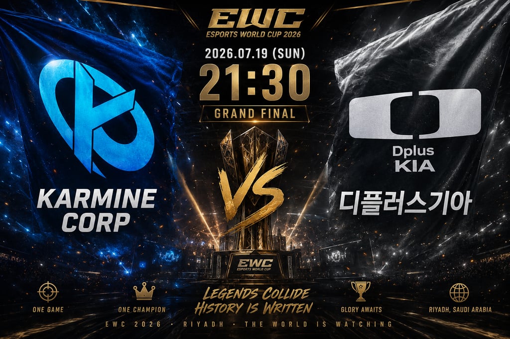 7/19 21:30 경기 EWC 결승 #BO.5# Karmine Corp (+1.5) vs 디플러스기아 2