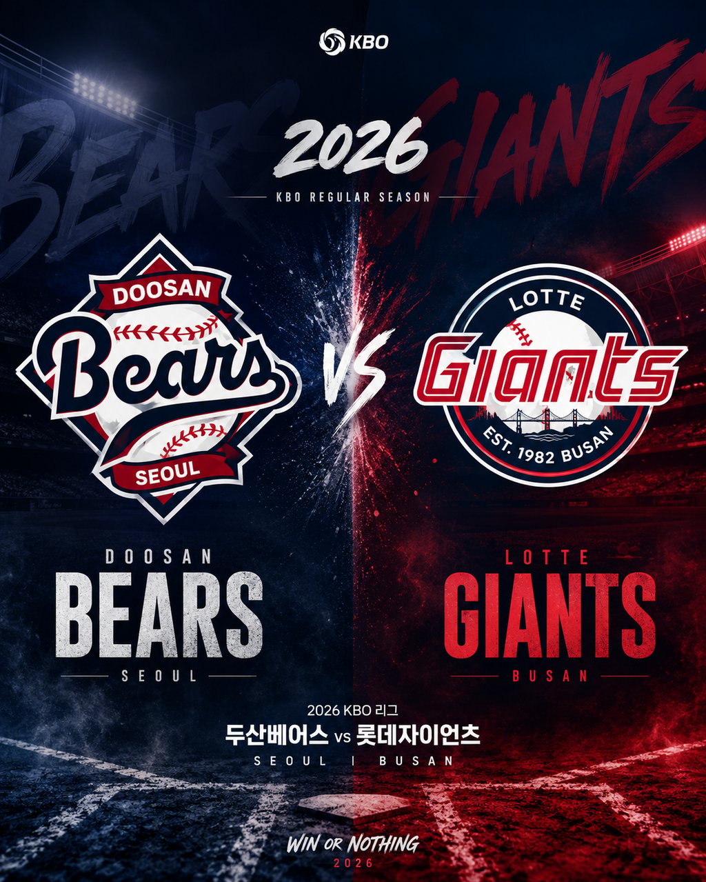 06/30 18:30 경기 KBO #연장포함# 두산베어스 (-0.5) vs 롯데자이언츠 2