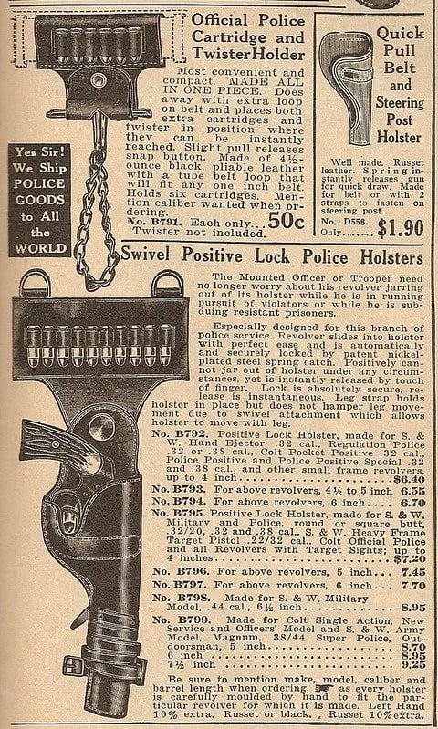 과거 미국 경찰이 총알을 들고 다니던 방법 2