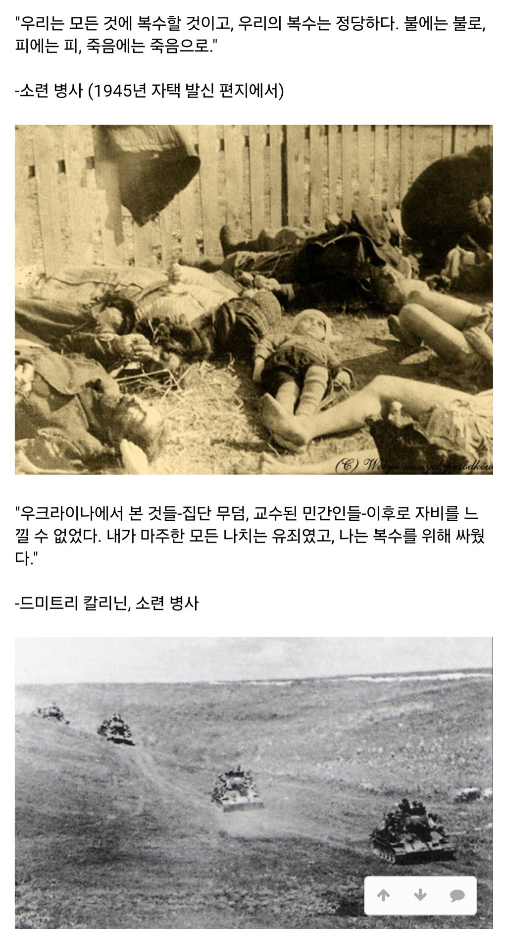 독소전쟁 소련군이 얼마나 개빡쳤었는지 보여주는 어록들 5