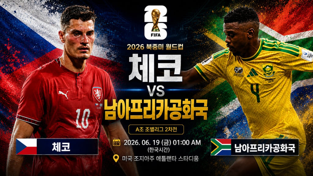 06/19 01:00 경기 FIFA 북중미 월드컵 체코 (-0.5) vs 남아공 2