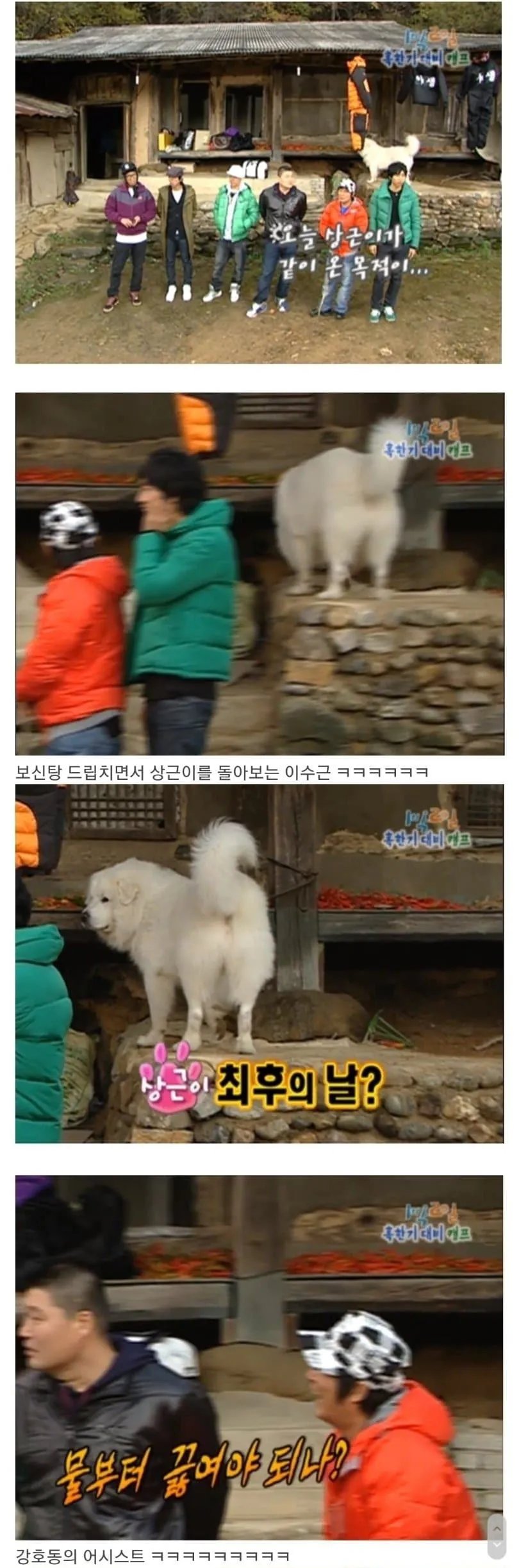 1박2일 전성기 시절 레전드 드립 2