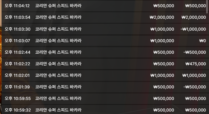 코리안 슈퍼 스피드 바카라 후기