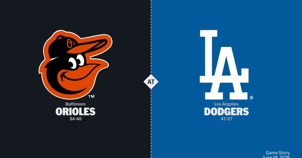 06/20 11:10 경기 MLB #연장포함# LA다저스 (-1.5) vs 볼티모어 2