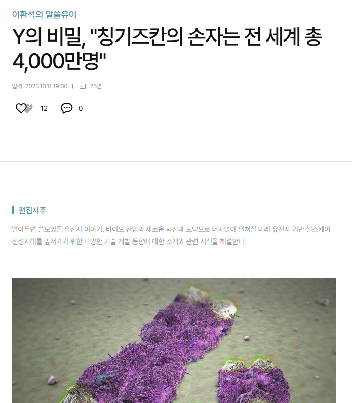 칭기스칸의 후대의 영향들 3