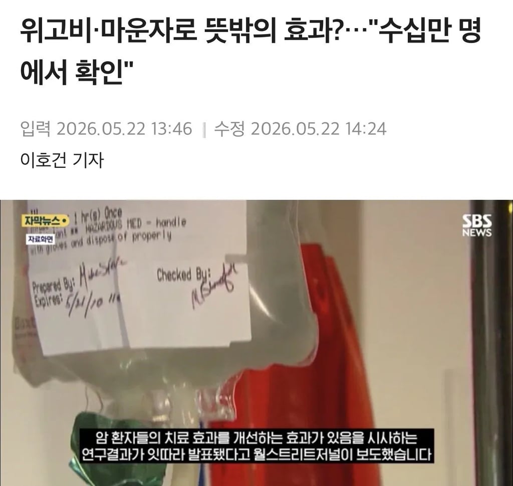전세계 주목 중인 위고비 마운자로 근황 1