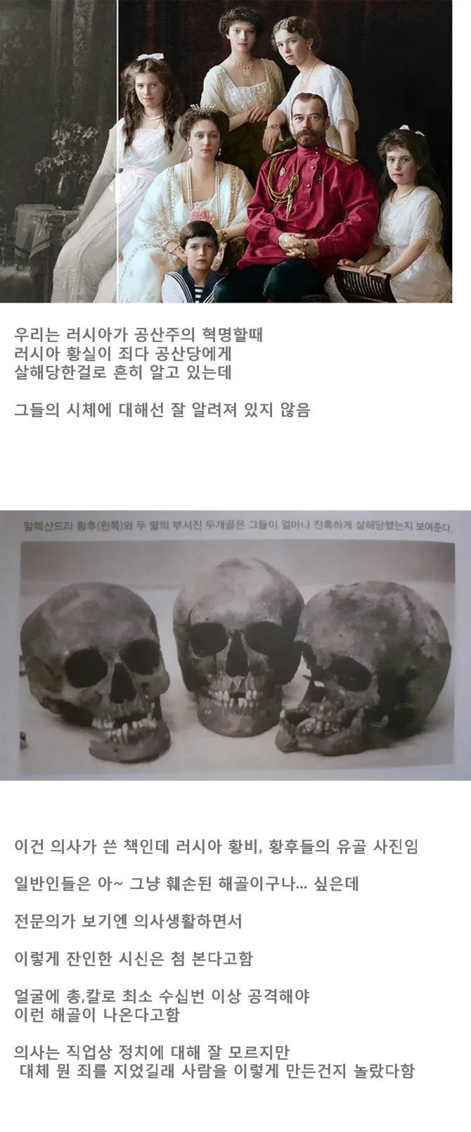 러시아 제국 최후의 황실, 그 유골의 정체 2
