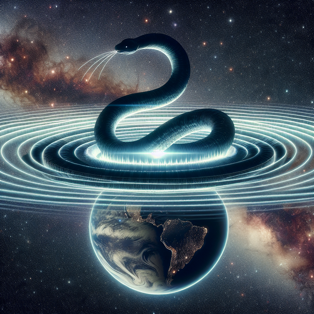 Cosmic 'Snake' Sends Radio Waves Earthward: A Pulsar's Impact Uncovered!