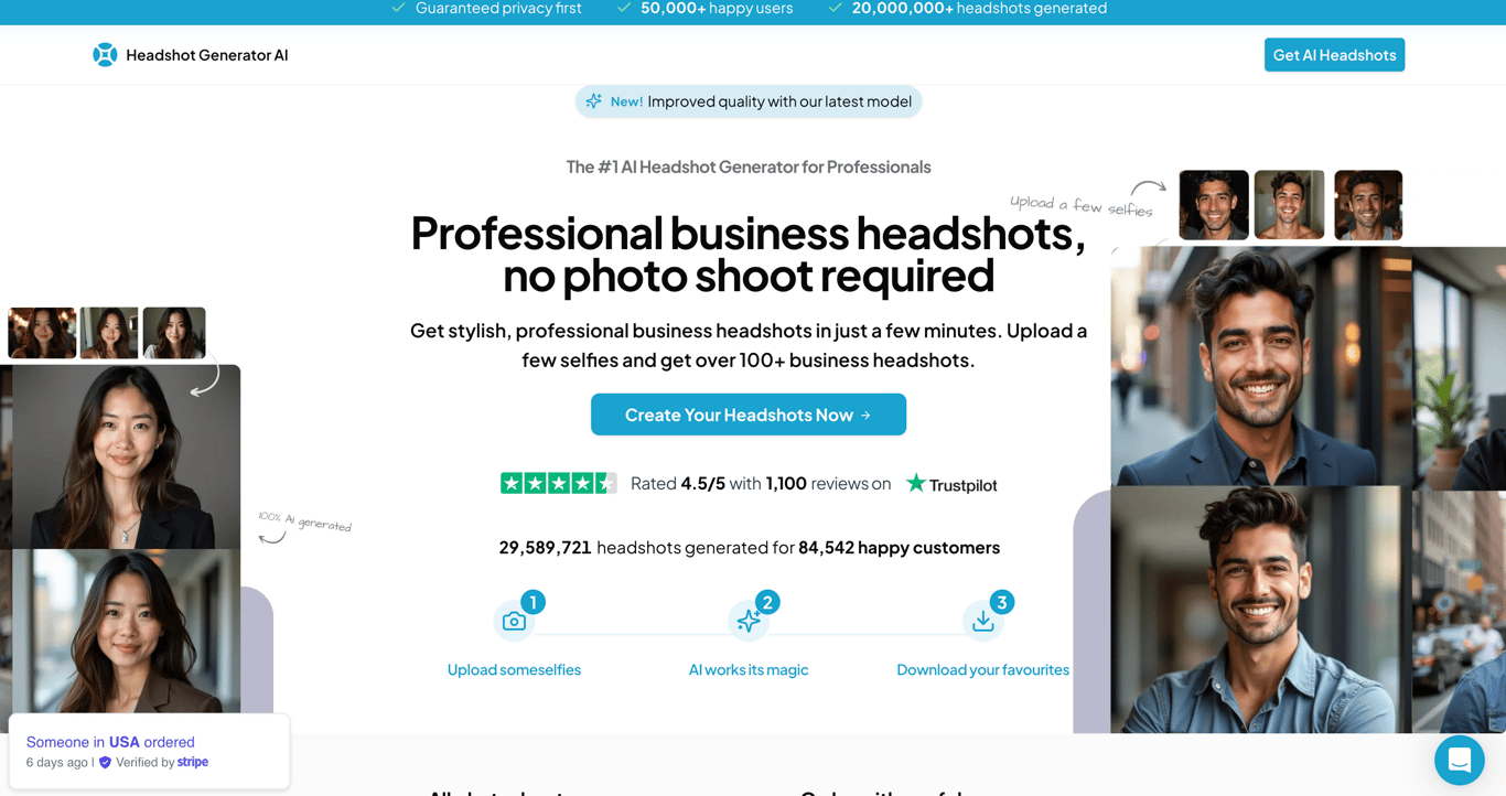 Thumbnail image for Headshot Generator AI