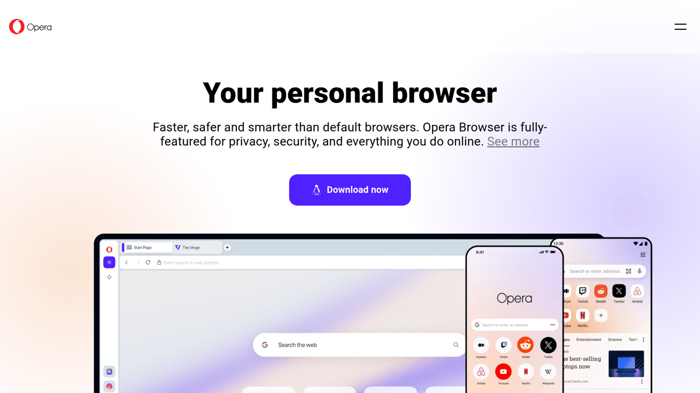 Opera One Browser