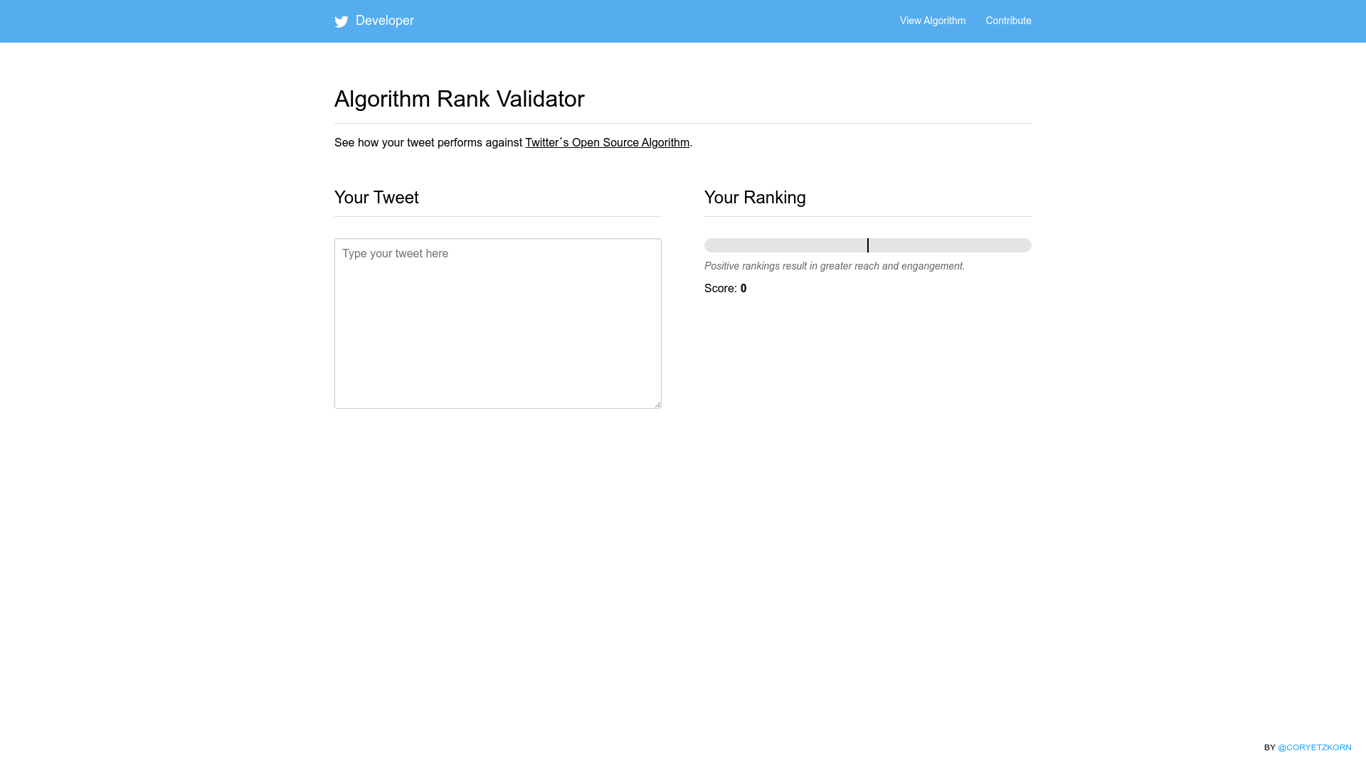 Algorithm Rank Validator