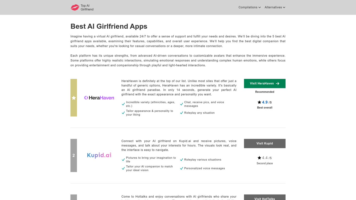 Thumbnail image for Top AI Girlfriend