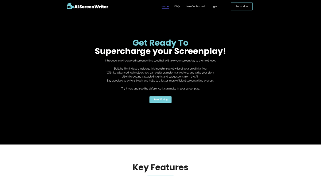 AI Screenwriting Tool