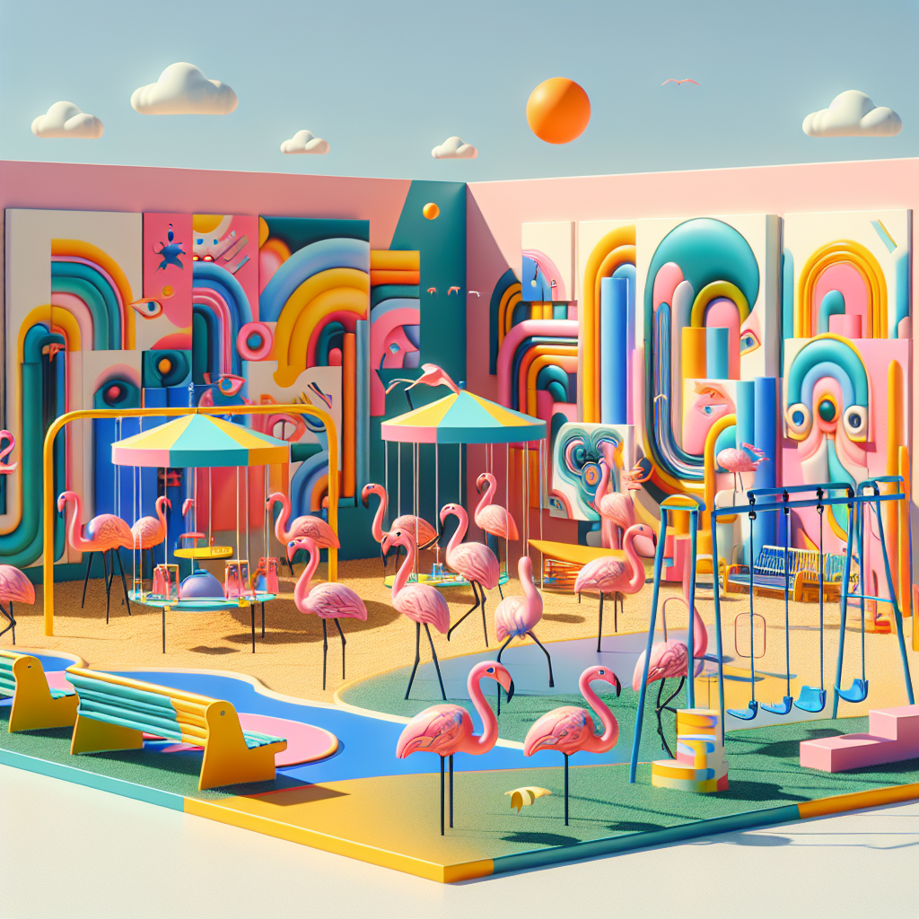 Yinka Ilori's 'Dreaming with Flamingos': AI Meets Art in an Immersive Playground