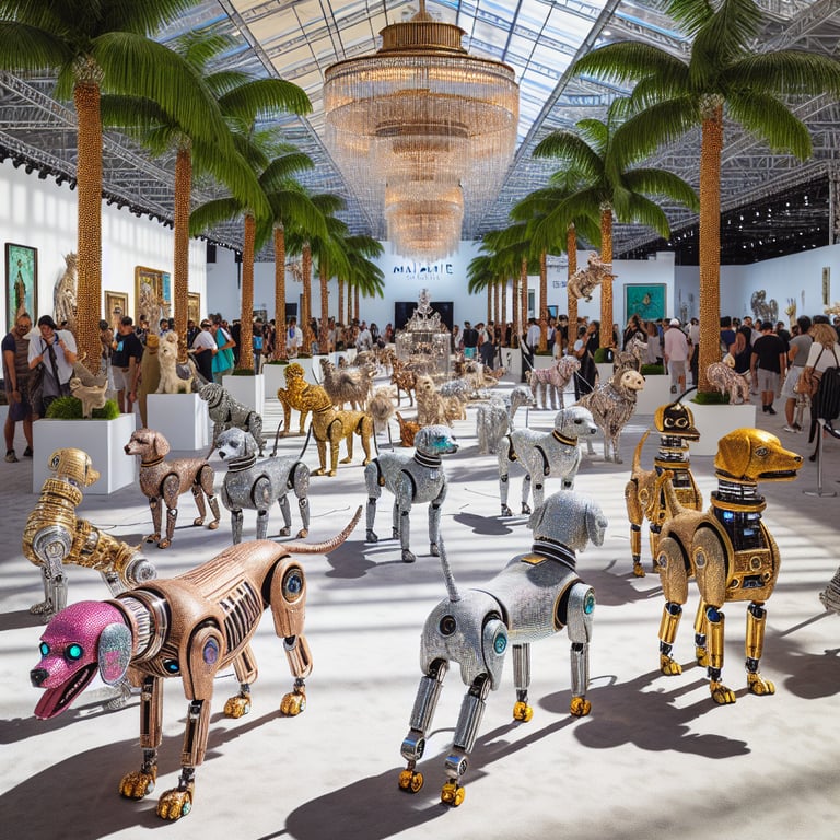 Beeple Unleashes Bizarre Billionaire Robot Dogs at Art Basel Miami 2025