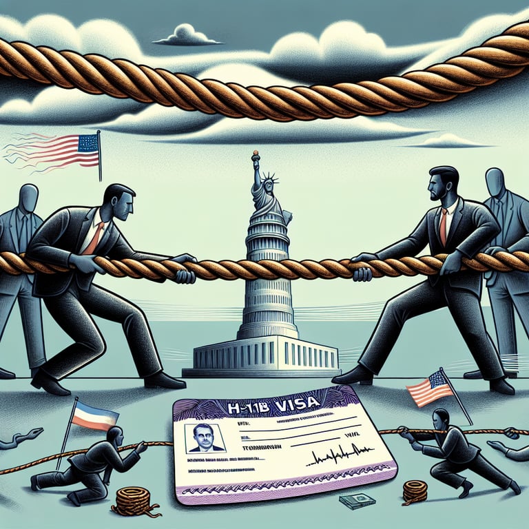H-1B Visa Battles: Trump Coalition's Tension-Filled Tug-of-War Rages On!