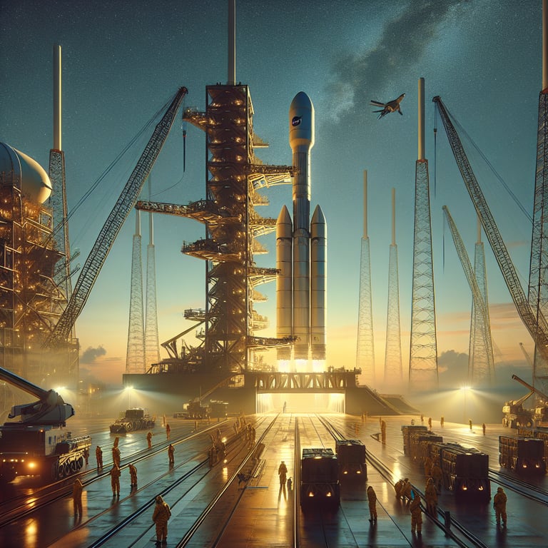 NASA's SLS Rocket Ready to Soar: Booster Stacking in Full Swing!