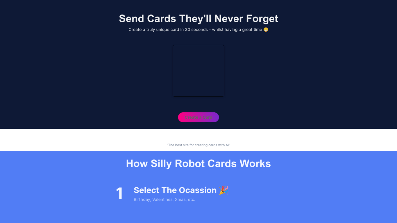 Silly Robot Cards