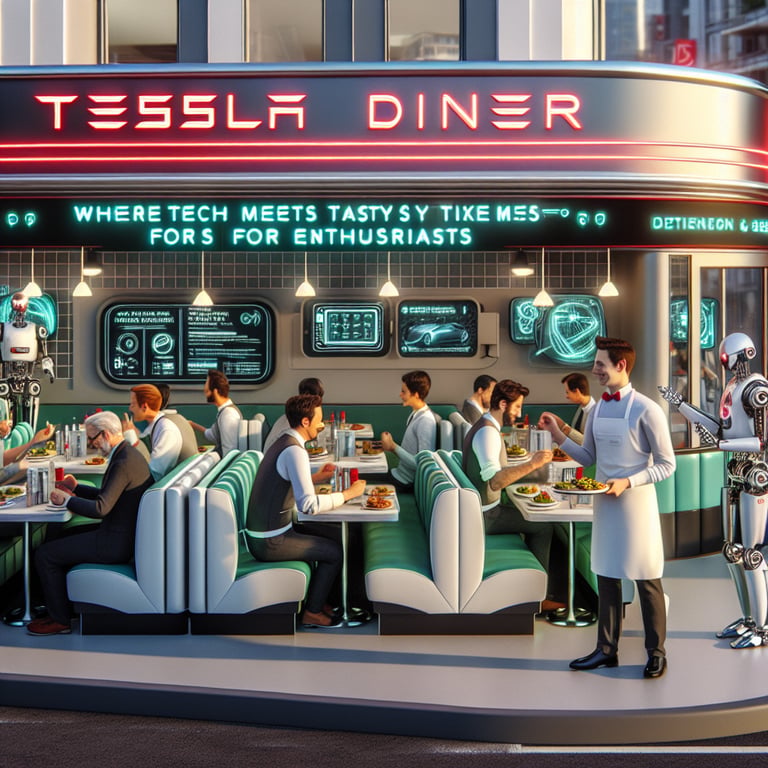 Tesla Diner: Where Tech Meets Tasty Times for Enthusiasts