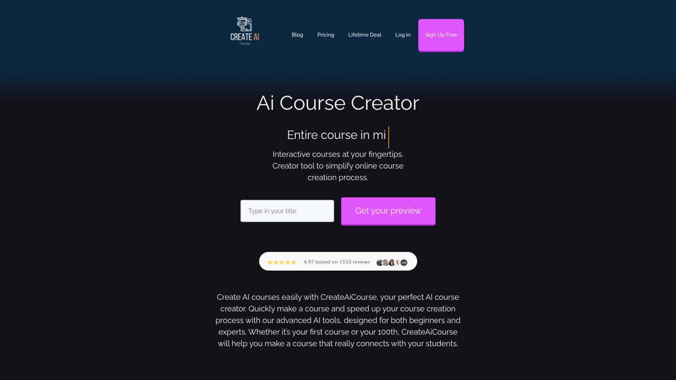 ai Course Creator